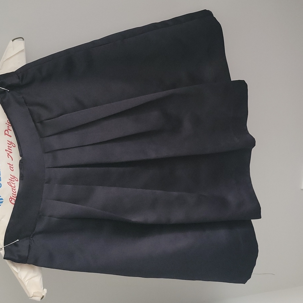Black pleaded skirt